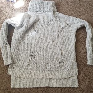 Oversized funnel neck sweater